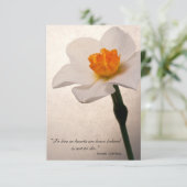 春Daffodilありがとう悔やみや弔慰 サンキューカード (スタンド正面)