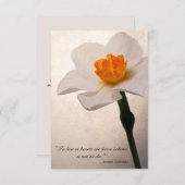 春Daffodilありがとう悔やみや弔慰 サンキューカード (正面/裏面)
