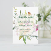 春daffodil bouquet日付の招待を保存 招待状 (スタンド正面)