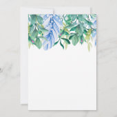 春Equinoxオスターラ羽花の葉 招待状 (裏面)