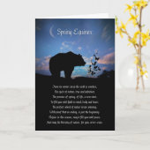 春Equinox Ostara Bear and 賛美's カード (黄色い花)