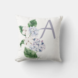 春HYRDANGEAと文字のカスタマイズ クッション