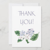 春HYRDANGEAと文字のカスタマイズ サンキューカード (裏面)