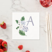 春HYRDANGEAと文字のカスタマイズ スタンダードカクテルナプキン (インサイチュ)