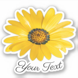 春sのオレンジの花の黄色い花の花びら シール