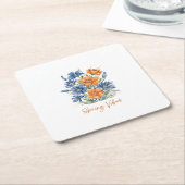 春VI スクエアペーパーコースター (アングル)