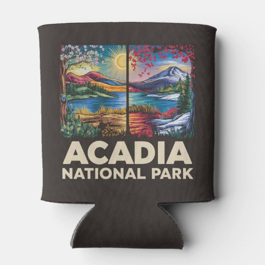 春vs秋アカディア国立公園ギフト 缶クーラー (裏面)