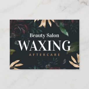 春Waxing After Care Instructions名刺 名刺