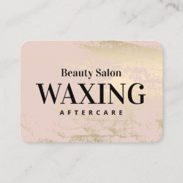 春Waxing After Care Instructions名刺 名刺