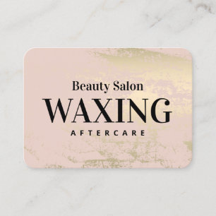 春Waxing After Care Instructions名刺 名刺