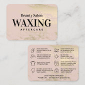 春Waxing After Care Instructions名刺 名刺 (正面/裏面)