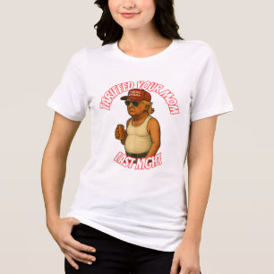 昨夜おもしろいお母さんに手付け トライブレンドTシャツ