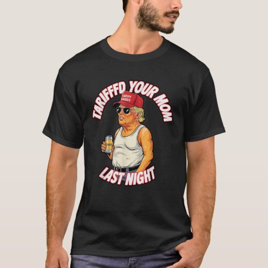 昨夜お母さんをタリフおもしろいト Tシャツ (正面)