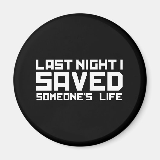 昨夜のDJの救私の人生 マグネット (正面)