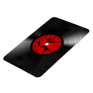昨夜のDJマイ救ライフレコード黒 マグネット