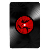昨夜のDJマイ救ライフレコード黒 マグネット (縦)