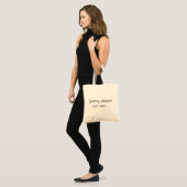 昨夜はすみません 安価なトートバッグ トートバッグ (正面(モデル))