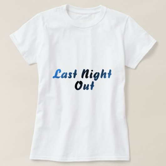 昨夜（青） Tシャツ (デザイン正面)