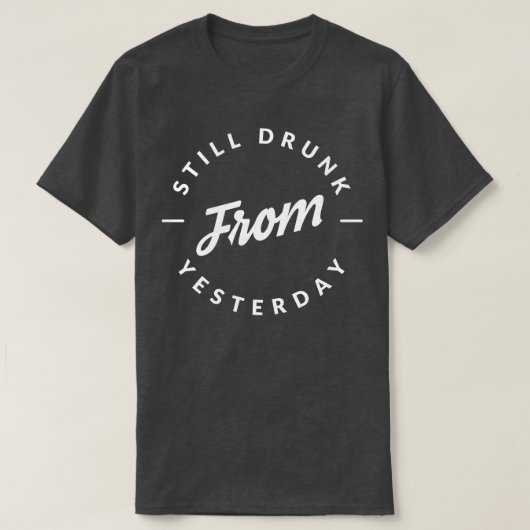 昨日か飲ら Tシャツ (デザイン正面)