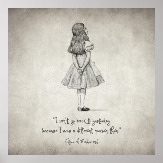 昨日には戻れない名言 ポスター (正面)