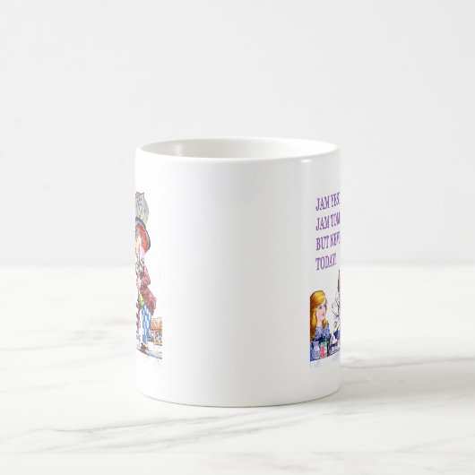 昨日のジャムか明日のジャムだが今日のジャムはない! コーヒーマグカップ (中央)