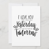 昨日のバレンタインデーより愛してる シーズンカード (正面)