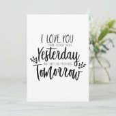 昨日のバレンタインデーより愛してる シーズンカード (スタンド正面)