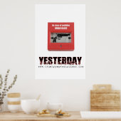 昨日のブレークグラス ポスター (キッチン)