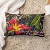 昨日のリリーで明日の雨 ランバークッション (ブランケット)