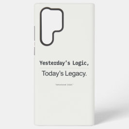 昨日のロジック 今日の遺産 プログラマー 引用 SAMSUNG GALAXY S22 ULTRAケース