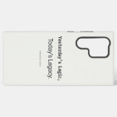 昨日のロジック 今日の遺産 プログラマー 引用 SAMSUNG GALAXYケース (裏面横)