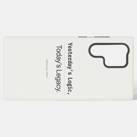 昨日のロジック 今日の遺産 プログラマー 引用 SAMSUNG GALAXYケース (裏面横)