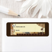 昨日のヴィンテージの転勤はがきIDラベル ラベル (インサイチュ)