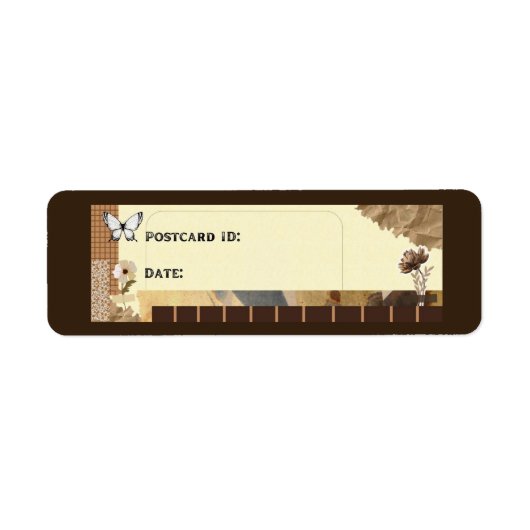 昨日のヴィンテージの転勤はがきIDラベル ラベル (正面)