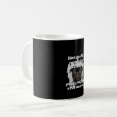 昨日の与えPUGは今日のPUGで与えはない コーヒーマグカップ (正面左)