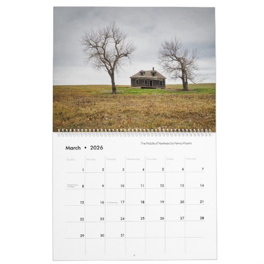 昨日の写真、明日の予定カレンダー カレンダー (3月 2026)