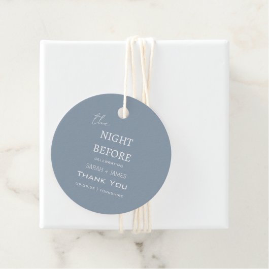 昨日の夜は埃っぽい青に感謝結婚! フェイバータグ (インサイチュ)