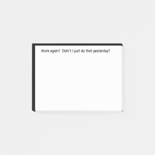 昨日の引用文で再び働く ポストイット (正面)