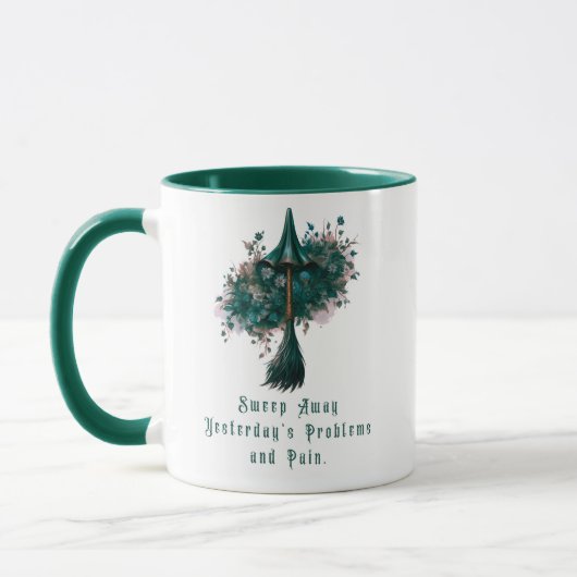 昨日の遠くに問題と痛みのハロウィーンを掃く マグカップ (左)