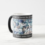 昨日の雪だ間抜けよ。ドイツ語 モーフィングマグカップ (正面左)