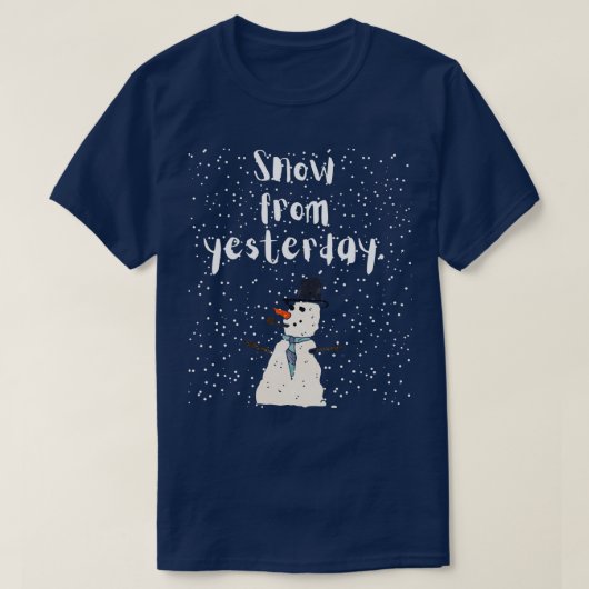 昨日の雪 Tシャツ (デザイン正面)