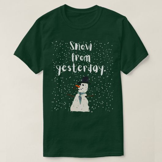 昨日の雪 Tシャツ (デザイン正面)