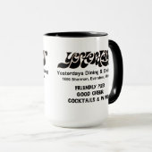 昨日の食事と飲み、エバンストン、IL マグカップ (正面右)