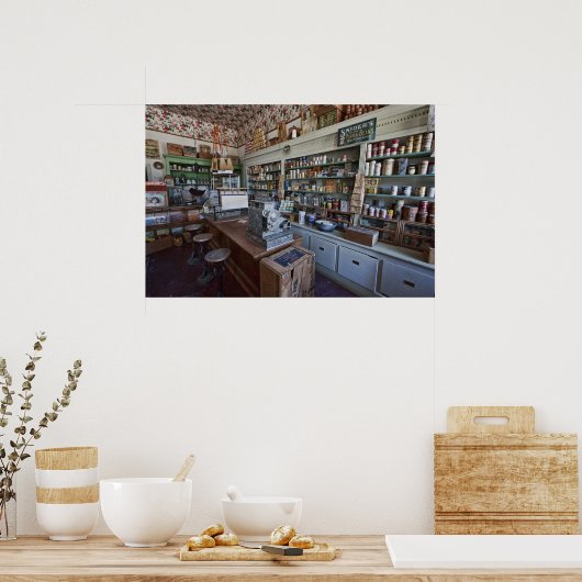 昨日の食料品店 – バージニアシティ ポスター (キッチン)