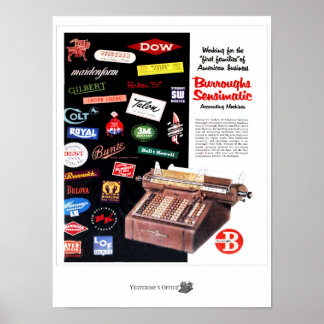 昨日のOfficeバローズの会計機械 ポスター