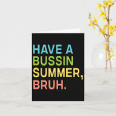 昨日はバッシンの夏の先生を出す カード (黄色い花)