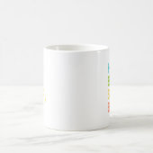 昨日はバッシンの夏の先生を出す コーヒーマグカップ (中央)