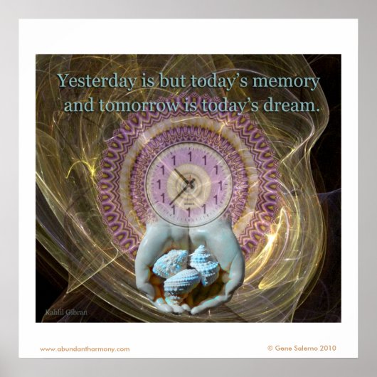 昨日は今日の思い出… ポスター (正面)