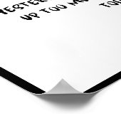 昨日は今日の時間を取り過ぎてはいけない。 ポスター (角)