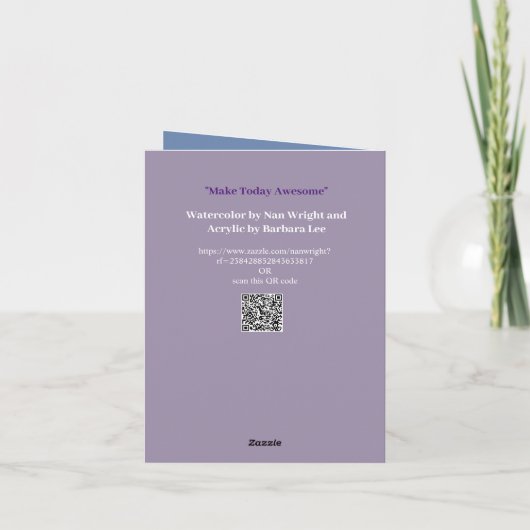 昨日は嫉妬素晴らしするように今日にする カード (裏面)